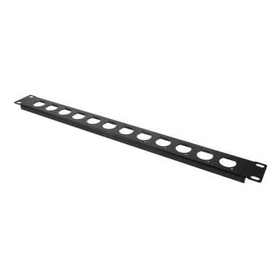  Rackmontiertes Audiopanel 1HE, 12 Löcher   Klappbares Patchpanel für Mischpulte