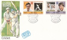Cricket Tavare Stevenson Nanumea-Tuvalu FDC 1984 (133244)
