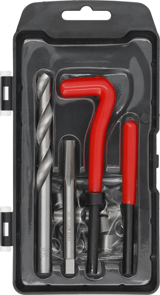 YATO KIT DE REPARATION DES FILETAGES M10 x 100 de TYPE HELICOIL 30 PIECES