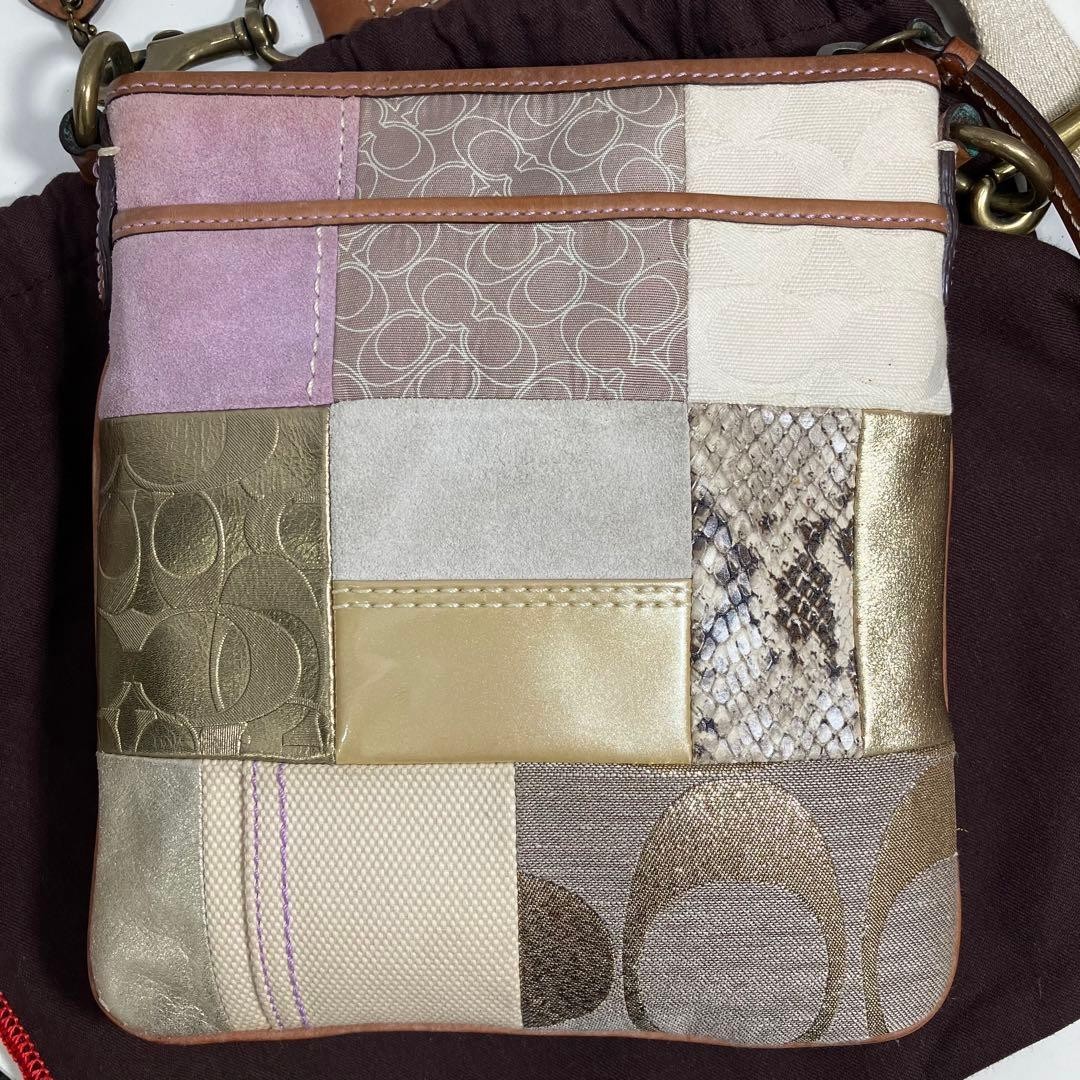 COACH Patchwork Swingpack Crossbody Bag Multicolo… - image 5