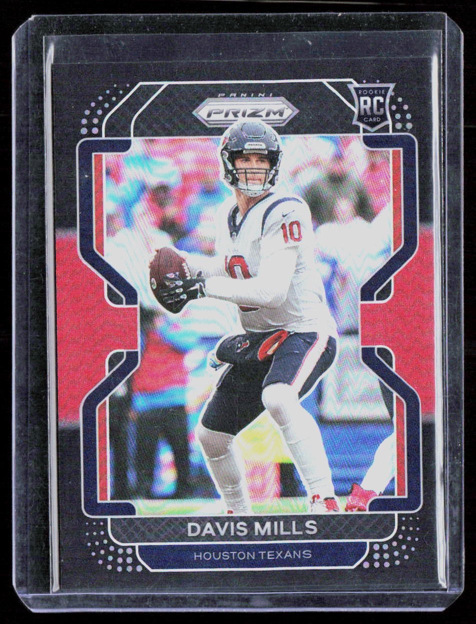 2021 Panini Chronicles #PB-15 Davis Mills Prizm Black Red #/99