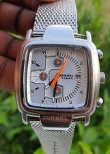 Diesel Chronograph White Dial Stainless Steel Mesh Bracelet Men's Watch DZ4029