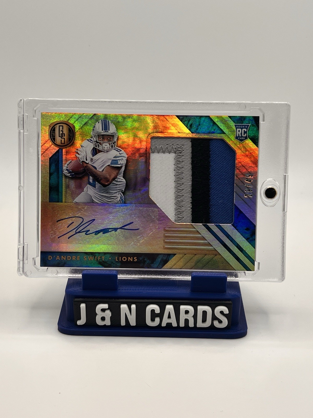 2020 Panini Gold Standard D’andre Swift Bears 4 Color Patch RC Auto RPA🔥 /49 SP