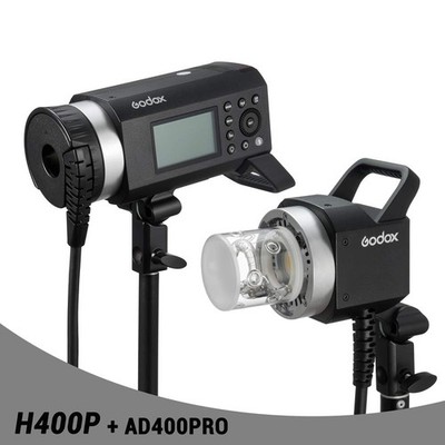 Godox H400P Extension Flash Head for AD400Pro, Extend Power Cable