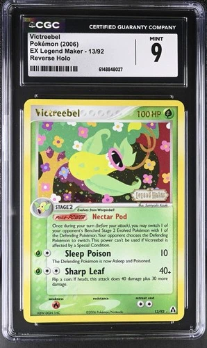 Pokemon Victreebel 13/92 Reverse Holo EX Legend Maker - CGC 9