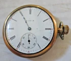 1912 Elgin Grade 344 Model 2  12s  17Jewels 10K Gold Filled Pocket Watch Antique