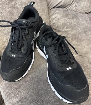 Under Armour Charged Assert Black Running Shoes Men s Sz 12~4E *Extra Wide