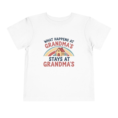 What Happens at Grandma's Toddler Tee Cute Gift - Picture 2 of 61