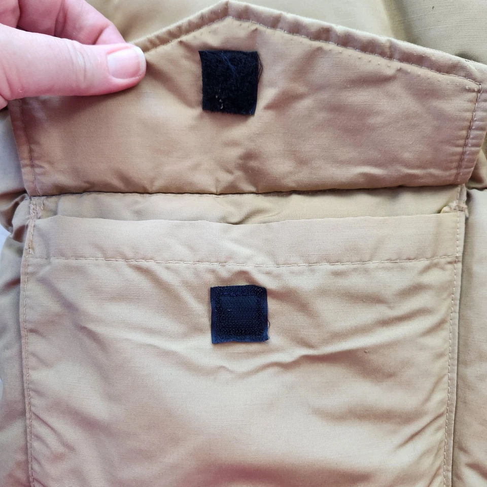Vintage L.L. Bean Vest Mens XLarge Tan Goose Down Puffer Quilted Outdoor 70s - Image 2 of 4