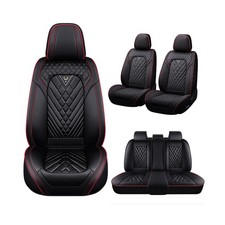 Car Seat Cover Set For Chevy Colorado 2004-2024, Nappa Leather, Anti-Slip