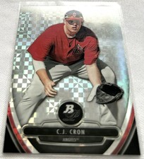 2013 Bowman Platinum Baseball C.J. Cron Los Angeles Angels X-Fractor #BPCP73