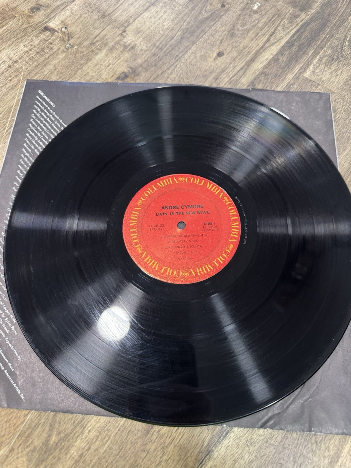 Andre Cymone Vinyl LP Livin In The Hew Wave Columbia 1982 thumbnail 10