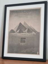 PINK FLOYD Original framed promo ad poster. 1973.A3.Frame size 53cm x 43cm 