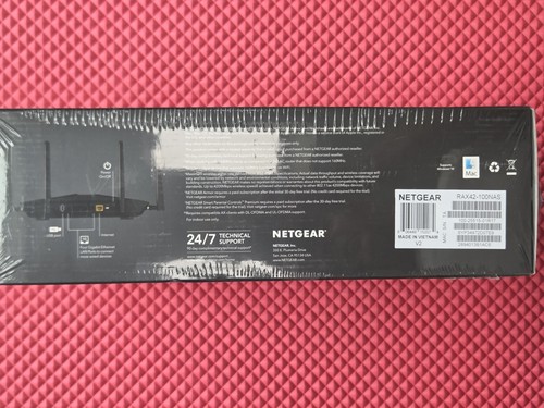 NETGEAR AX4200 Nighthawk Dual-Band Wi-Fi 6 Router - Black Rax43 NEW SEALED - Afbeelding 7 van 15