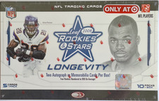 2008 Leaf Rookies & Stars Longevity Football Sealed Hobby Box! 50 Cards Per Box