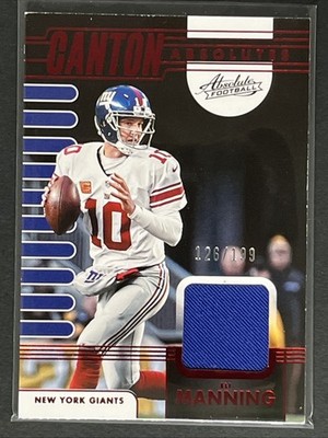 ELI MANNING 2023 RED ABSOLUTE CANTON PATCH NEW YORK GIANTS /199 