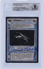 Donna Tracy Star Wars Signed 2000 CCG Death Star 2 #135 BGS Authenticated Card