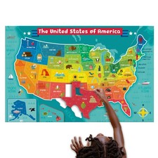 Chuckle  Roar - USA Map Floor Puzzle for Kids - 3 feet x 2 feet, Usa