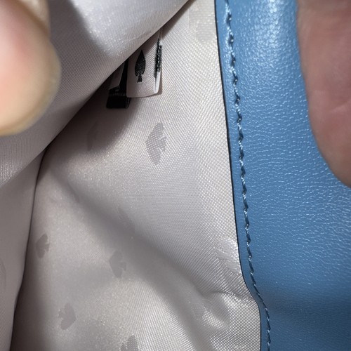 Kate Spade Leather Crossbody Light Blue Wallet Clutch Organizer Convertible Bag - Picture 6 of 13