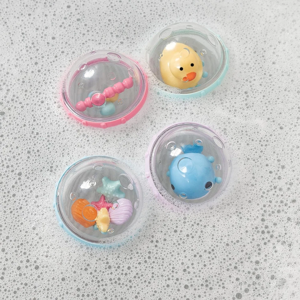 Juguete de baño Munchkin® Float & Play Bubbles™ para bebés y niños pequeños, 4 unidades Foto 4 de 4