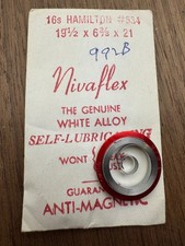 Hamilton 16s pocket watch white alloy mainspring model 992B 950B 4992B NOS