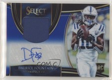 2018 Panini Select Blue Prizm 19/75 Daurice Fountain #RM-DF Auto 2r8