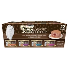 Purina Fancy Feast Savory Centers Paté Collection Gourmet with Tuna