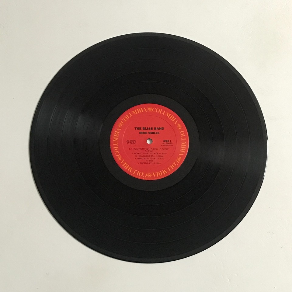 The Bliss Band - Neon Smiles LP Vinyl Record (US) - JC 36070 EX | eBay UK