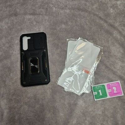 Deerlamn Samsung Galaxy S23+ Plus Hülle Slide Kamera Cover Ring Ständer