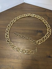 Vintage Y2K 90s Chain Belt Gold Toned BOHO 34"