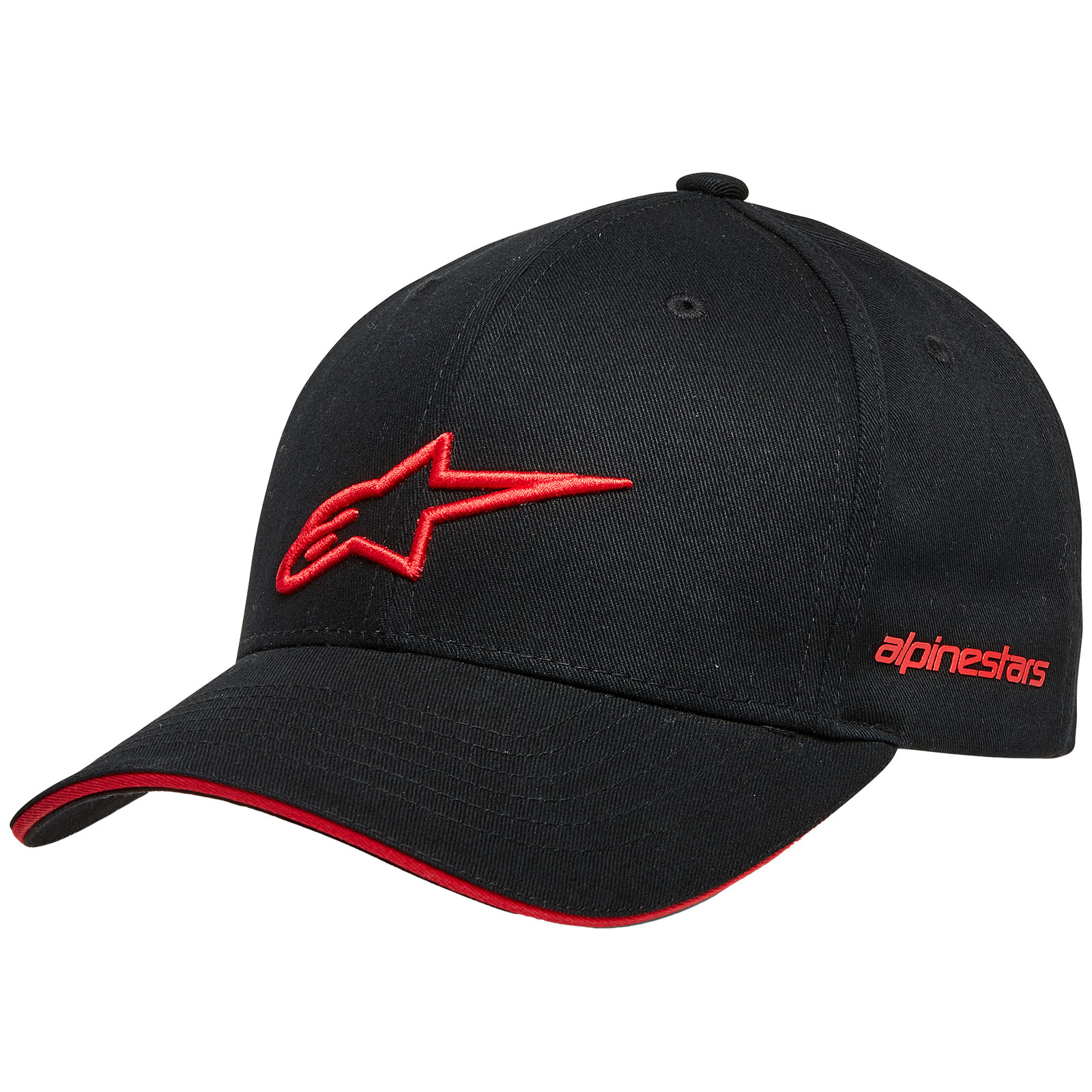 Alpinestars Casual Wear Rostrum Hat Baseball Cap - Black / Red
