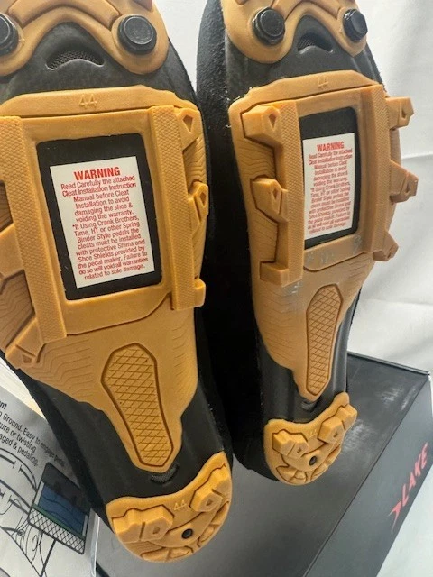 Lake MX238 гравий велосипедная обувь - черный/замша золото мужской размер 11 * новый - Изображение 3 из 4