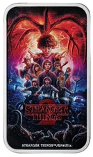 1 Oz Silber farbig Stranger Things Staffel 2 Rectangular 1 $ Tuvalu 2026 silver