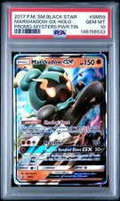 Pokemon Marshadow GX SM59 Black Star Promo Power Tin PSA 10 gemme ottime condizioni