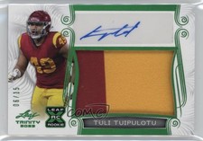 2023 Leaf Trinity White Emerald Spectrum 6/15 Tuli Tuipulotu Patch Auto rf2