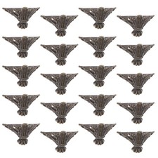 Gambe scatola in lega di zinco stile vintage 20 pezzi per portagioie in legno piedi