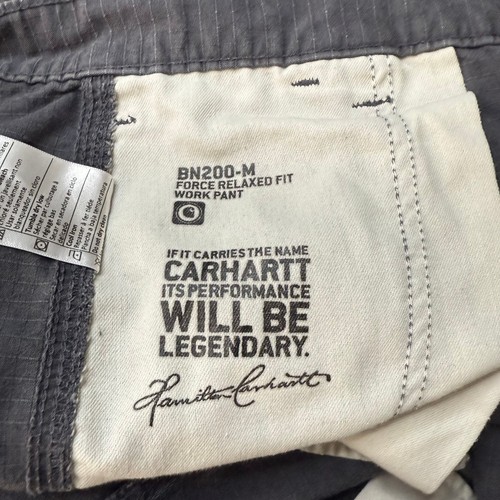 Carhartt Force Relaxed Fit Work Pants Mens 34x32 Gray Cargo Utility - Picture 7 of 9