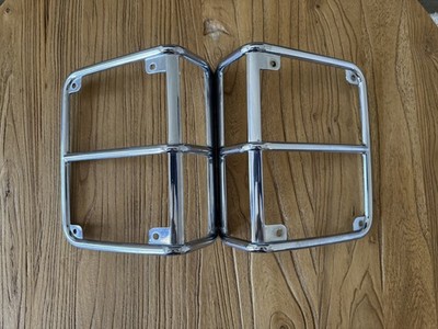 New OEM genuine Mopar Chrome Tail Light Guard Kit 2007-2018 Wrangler JK Set PAIR