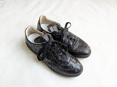 Maison Margiela GAT Sneakers Black Glitter Men 10 43 Leather  display picture 3