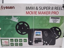 Eyesen M127-B 8mm  Super 8 Reels Movie Maker Pro w/ 32GB SD Card FOR PARTS