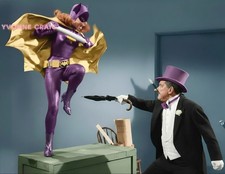 YVONNE CRAIG #137 WITH BURGESS MEREDITH COLORIZED PHOTO 11 X 8.5 SHIPS FREE