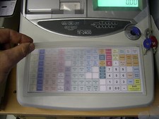 Casio TE-2400 Tastaturschutz Kasse, WT-87 Kassenabdeckung Folie Fachhändler