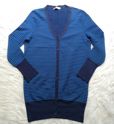 zara blue knit cardigan