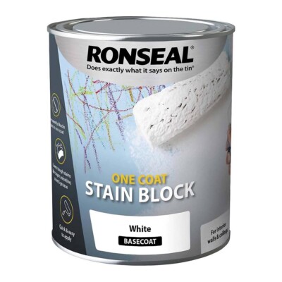 Ronseal One Coat Fleckenblock - Weiß - 2,5L