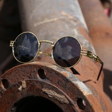 Stylish Cool, Vintage Round John Lennon Polarized Sunglasses for Men Women US
