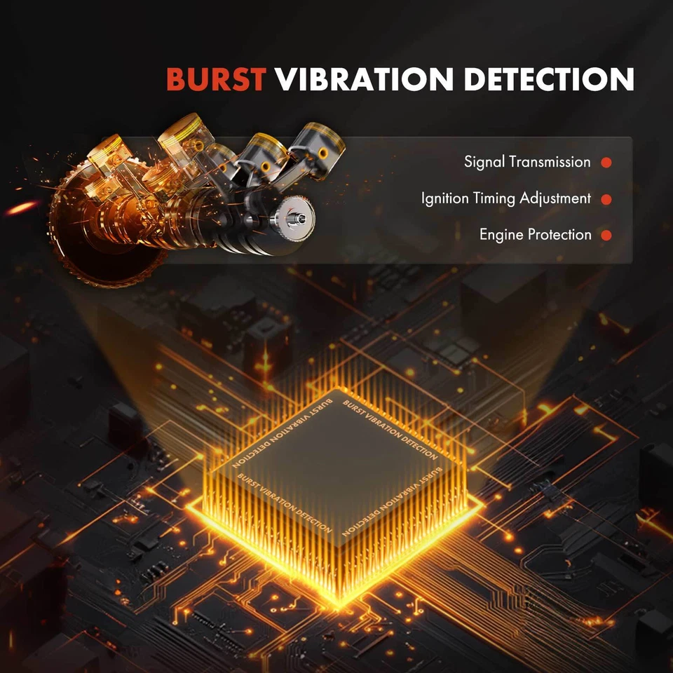 Sensor de golpe/detonación para Dodge Grand Caravan Chrysler Sebring Eagle 2 hojas Foto 3 de 4