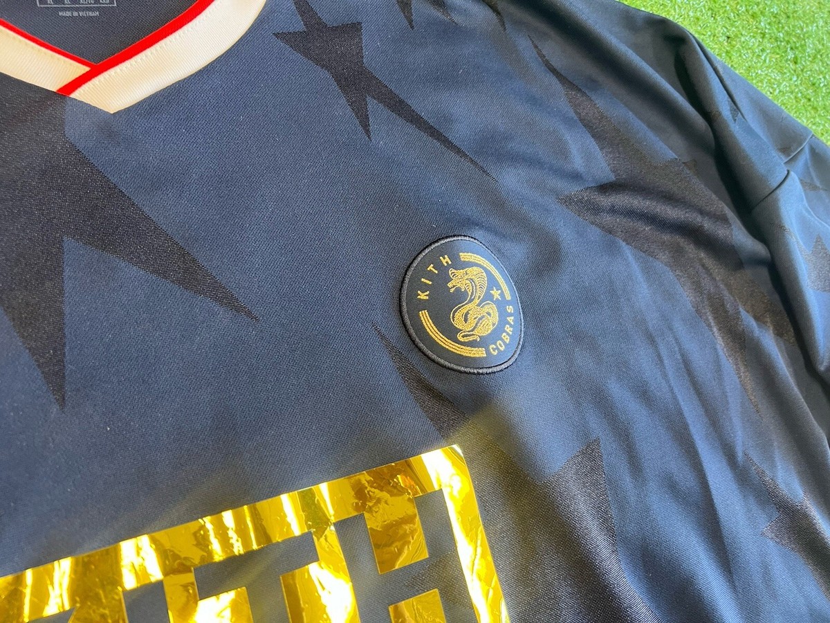 Kith Adidas Cobras Soccer Jersey Authentic Rare Soccer Blue Gold