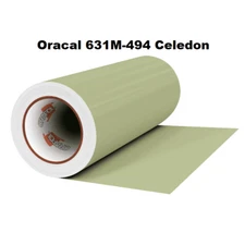 24" x 10 Yds Roll Oracal 631 Matte CELEDON 494 Adhesive Vinyl Graphic Making