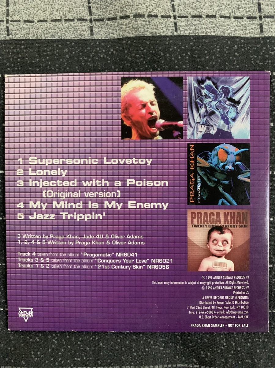 Praga Khan - 5 Song Promo Sampler - CD - 1999 Antler-Subway