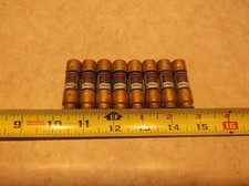 LOT OF 8 FUSETRON FRN-R-5, 5 AMP, 250 VAC, 125 VDC